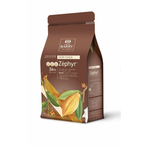 Шоколад белый Cacao Barry Zephyr 34% 200 гр