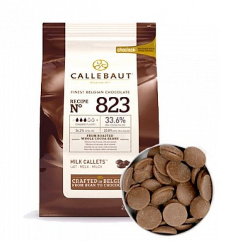 Шоколад молочный Barry Callebaut №823 33.6%, 2.5кг