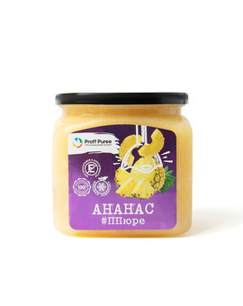 Пюре замороженное Ананас, Proff Puree, 500гр, изображение 1
