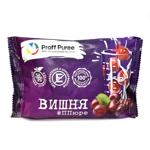 Пюре замороженное Вишня, Proff Puree, 250гр