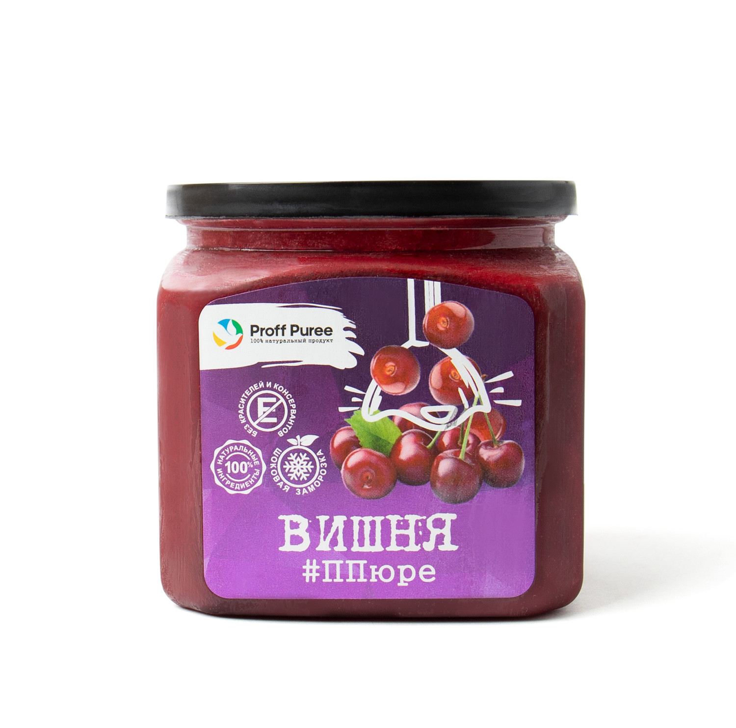 Пюре замороженное Вишня, Proff Puree, 500гр