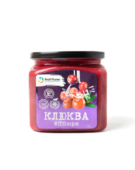 Пюре замороженное Клюква, Proff Puree, 500гр, изображение 1