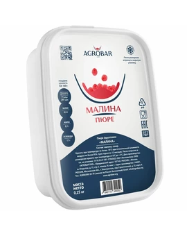 Пюре Малина АГРОБАР 250гр, изображение 1