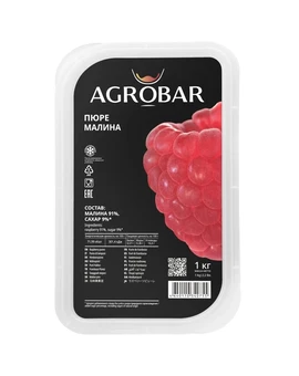 Пюре Малина АГРОБАР 1кг, изображение 1