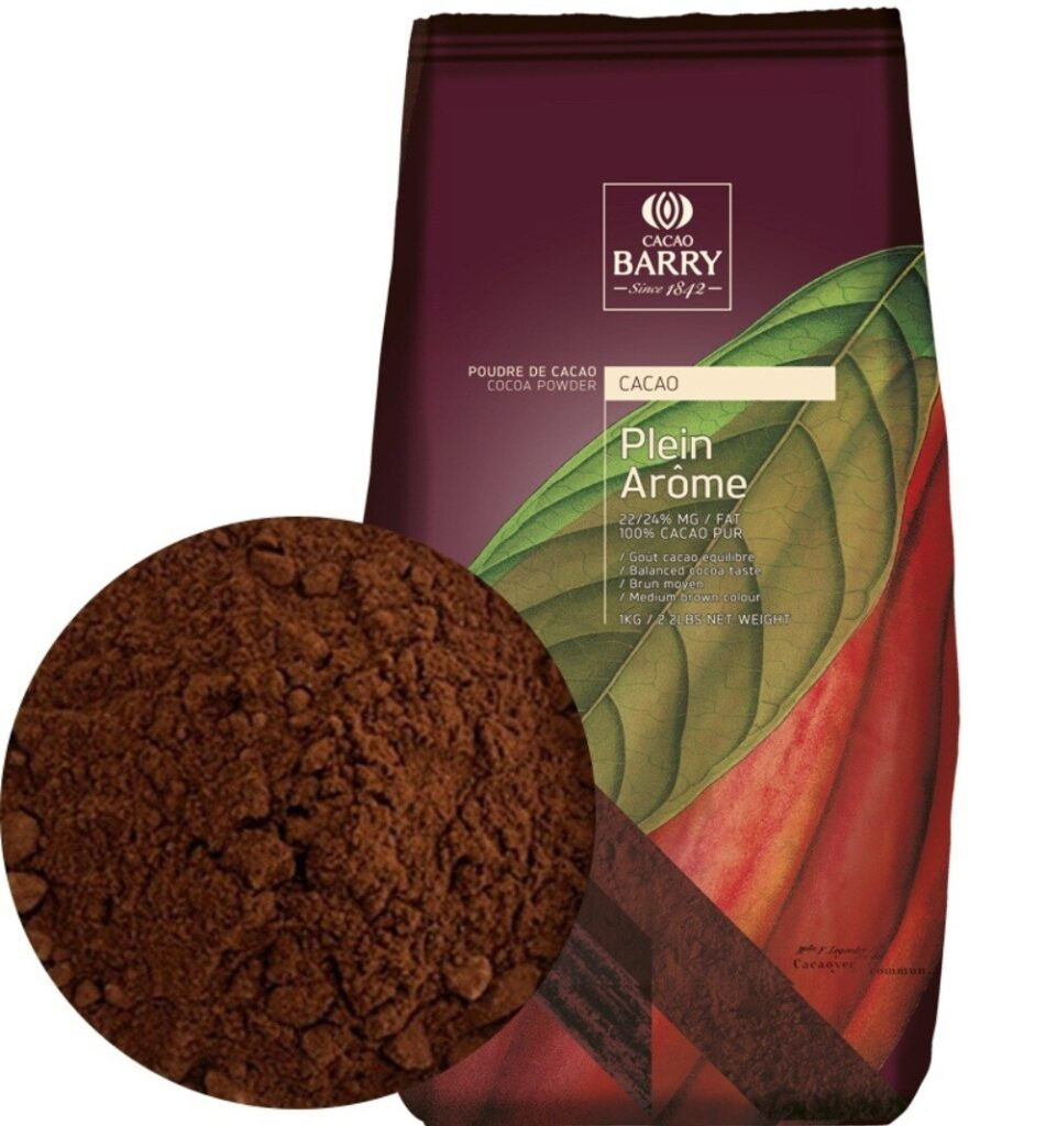 Кликните для увеличения изображения Какао-порошок 22-24% Plein Aroma Cacao Barry (Франция) 100 гр