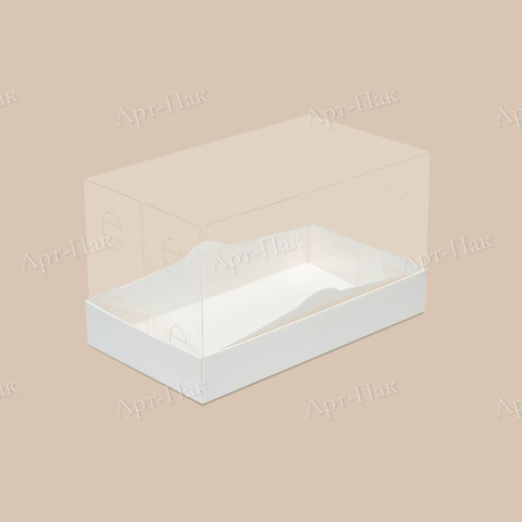 Коробка для половины рулета, 21х12х12 см, с прозрачной крышкой