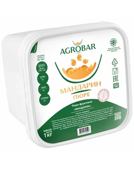 Пюре Мандарин АГРОБАР 1кг, изображение 1