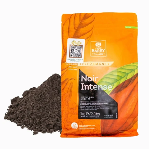 Какао порошок черный Noir Intense 10-12% Cacao Barry 100 гр