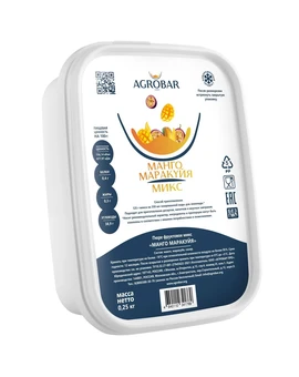Пюре Манго-Маракуйя АГРОБАР 250гр, изображение 1