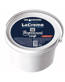 Сыр творожный Экомилк LaCreme 65% 2,2 кг, изображение 1