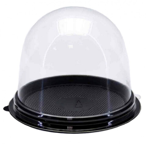 Контейнер для десерта пластик Купол Черная 250 мл