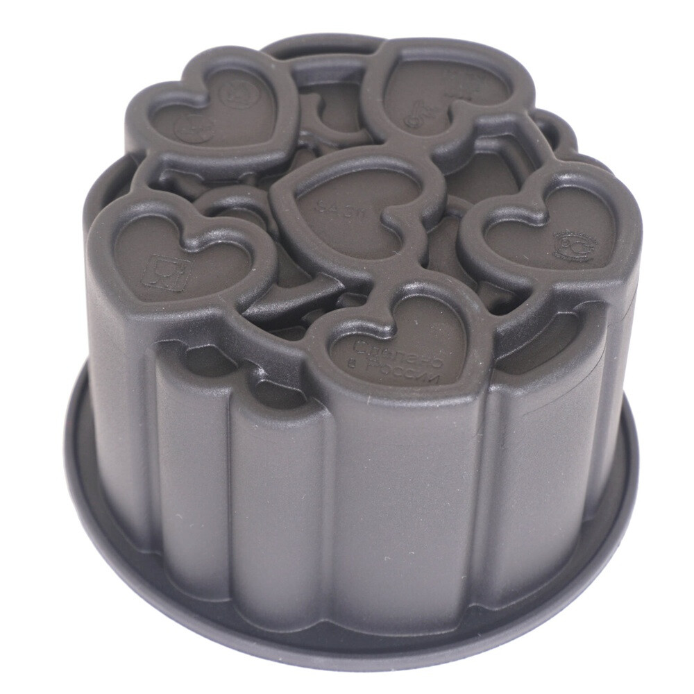 Силиконовая форма для Бенто торта Много сердец