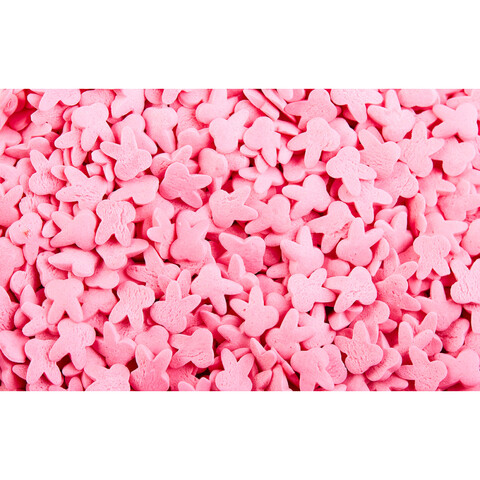 Посыпка Зайчики большие розовые 50гр