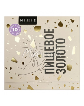 Пищевое золото сусальное MIXIE 9,5х9,5см, 10 листов, изображение 1